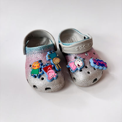 Glittery Crocs (6C)