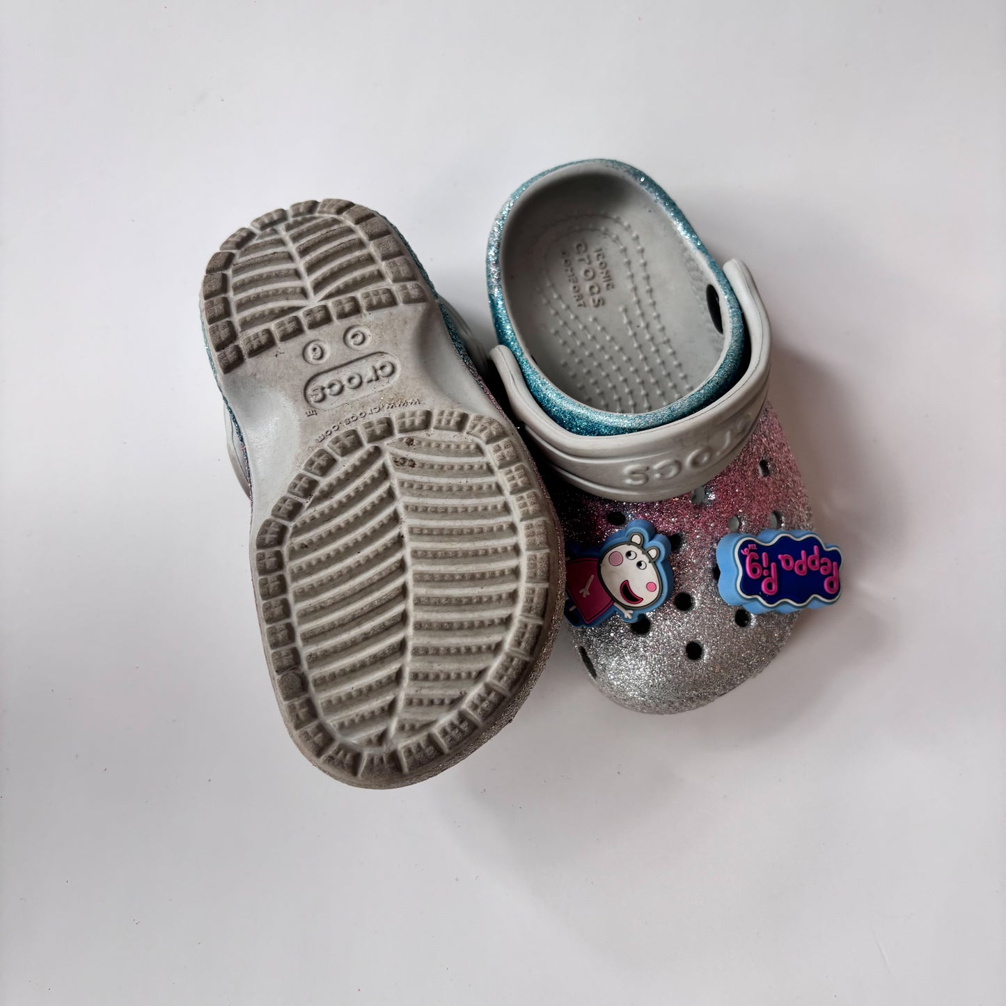 Glittery Crocs (6C)
