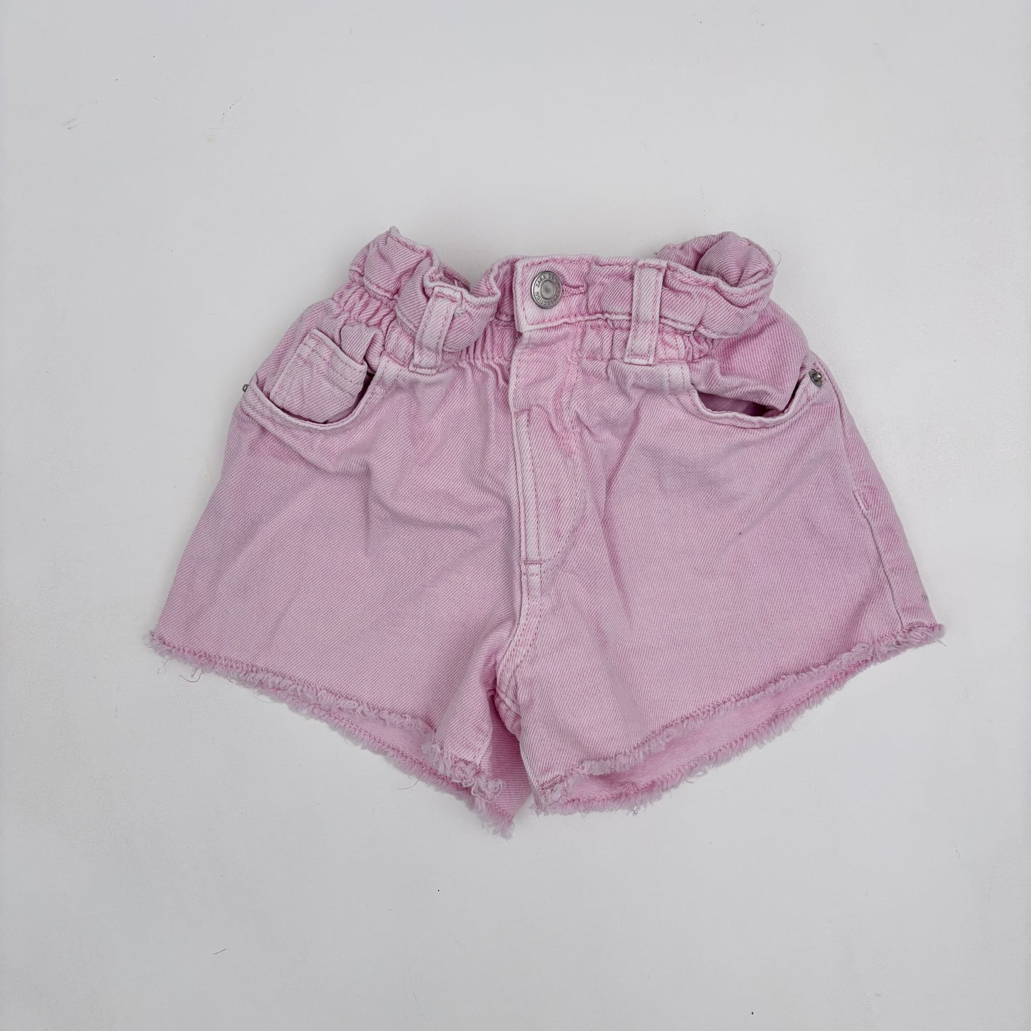 Pink Distressed Denim Shorts (2Y)