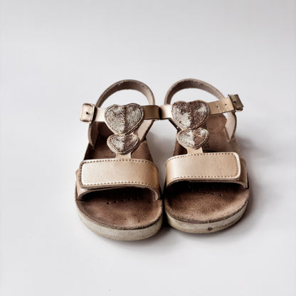 Gold Heart Detail Sandals (EU27/10-10.5C)