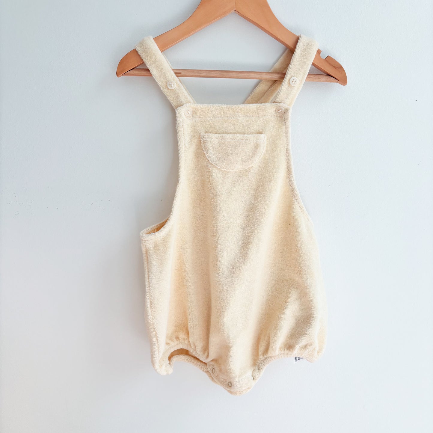 Yellow Terry Cloth Romper (9-12M)