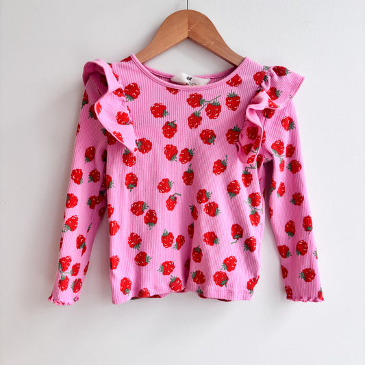 Raspberry Print Long Sleeve (4-6Y)