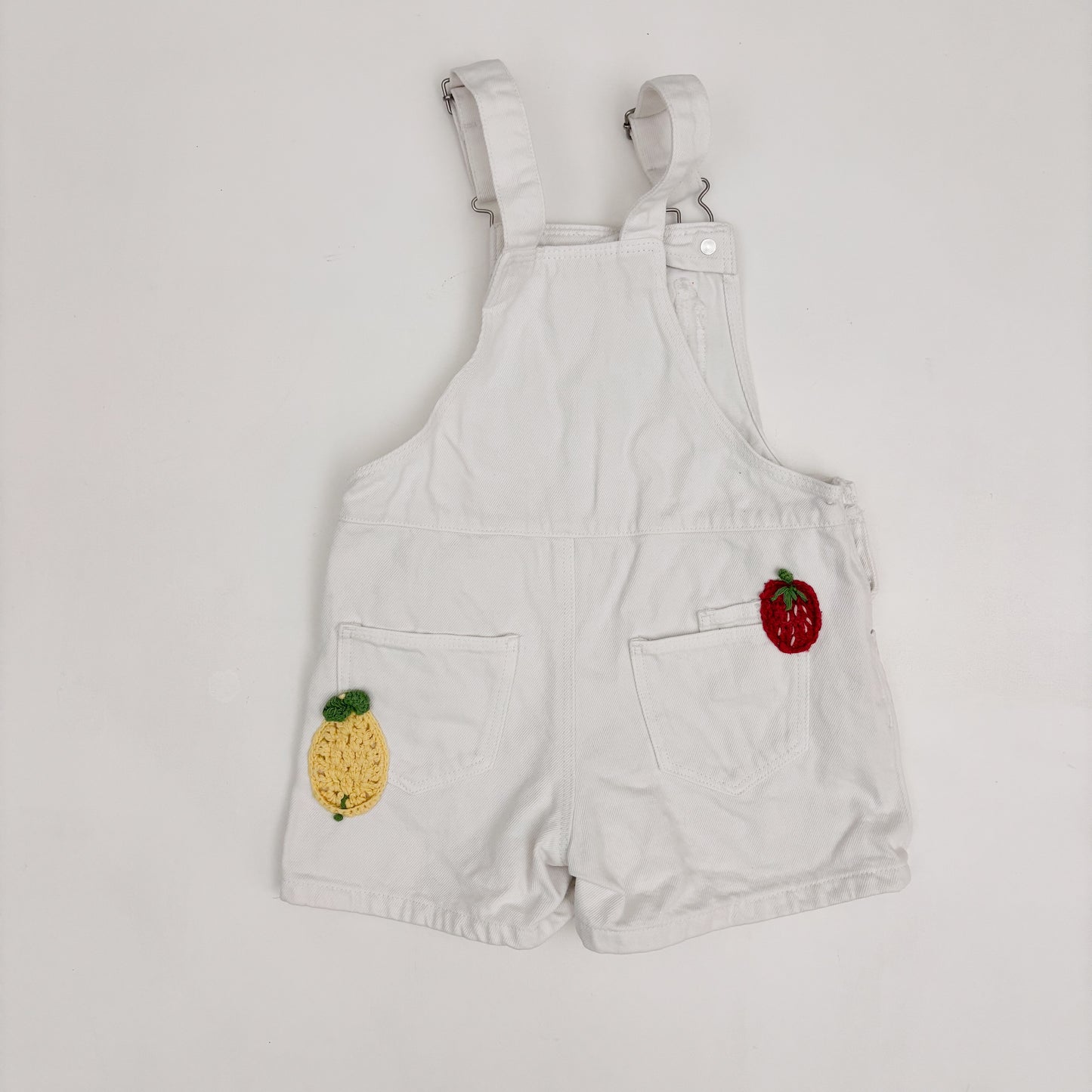 Crochet Fruit Detail Shortalls (3T)