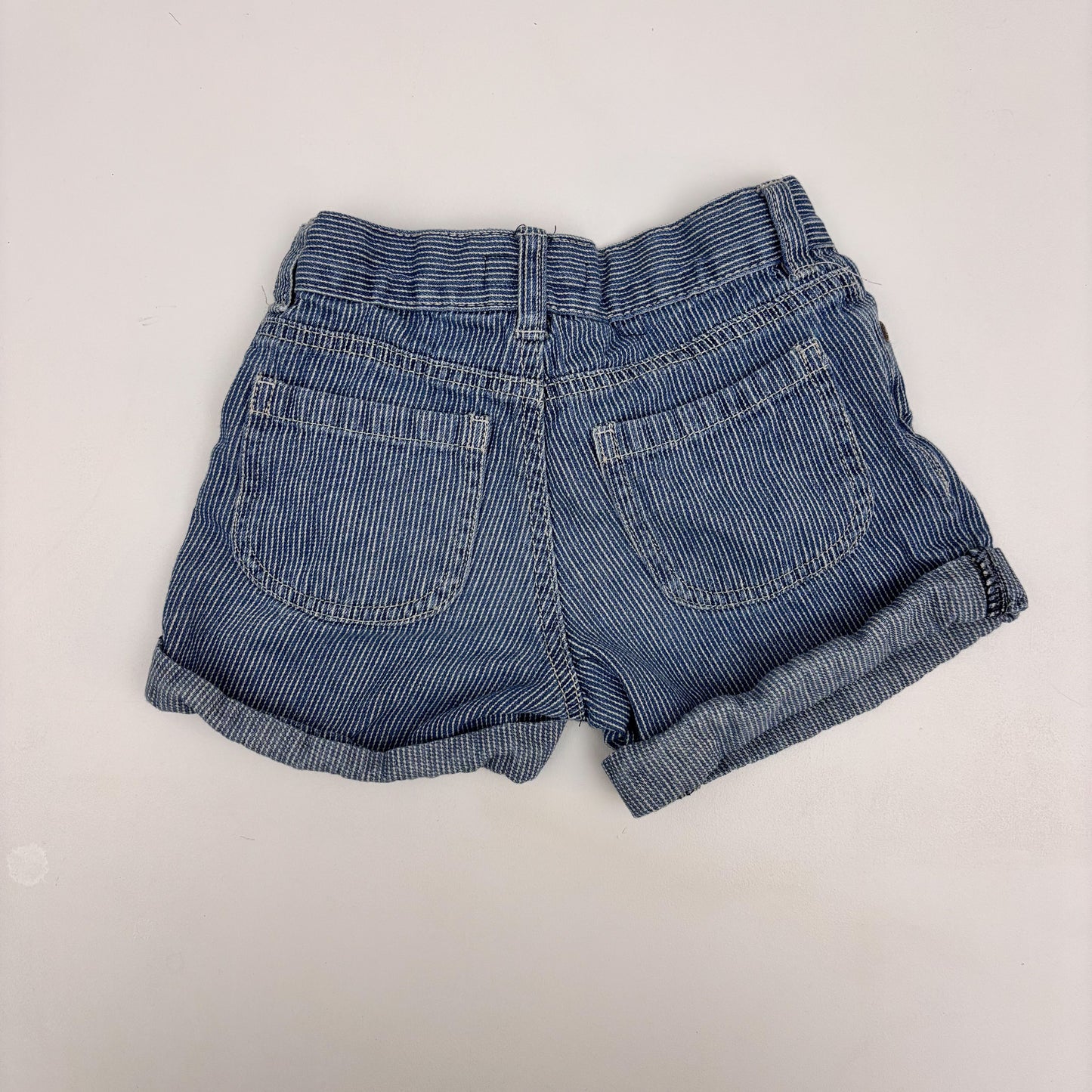 Pin Stripe Denim Shorts (6Y)