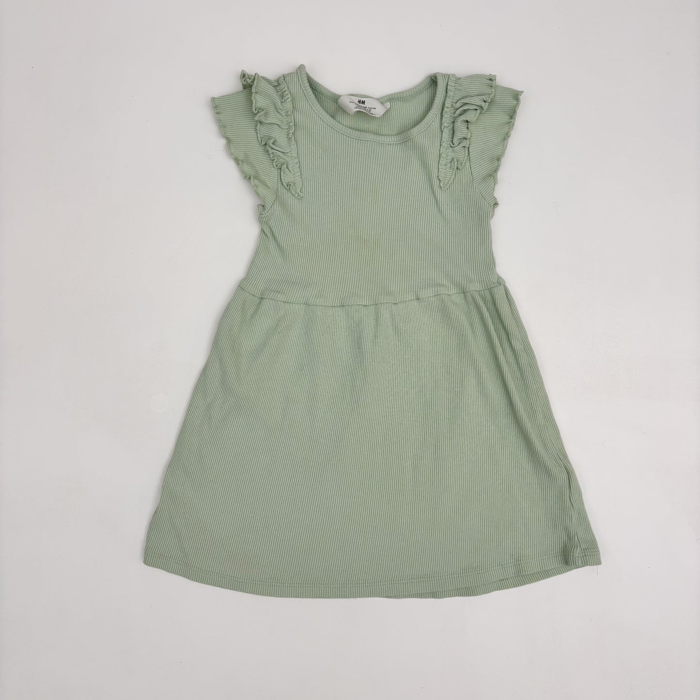 Mint Green Ribbed Dress (4T)