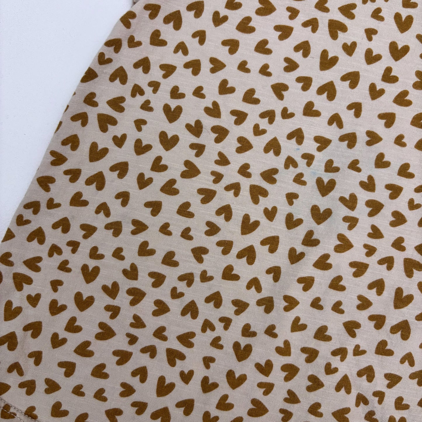 Tan + Beige Heart Tee (2T)