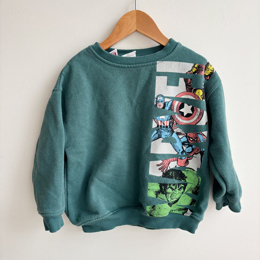 Green Superhero Sweatshirt (3T)