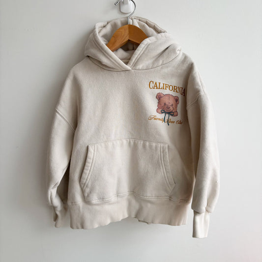 Beige Bear Hoodie (6/7Y)