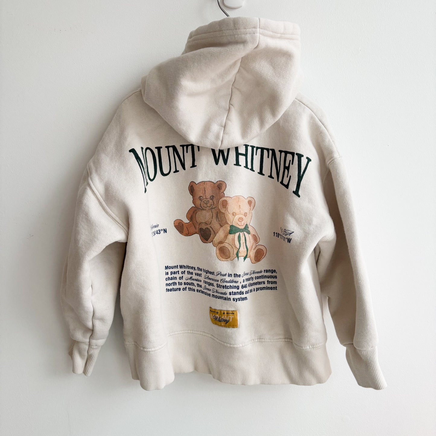 Beige Bear Hoodie (6/7Y)