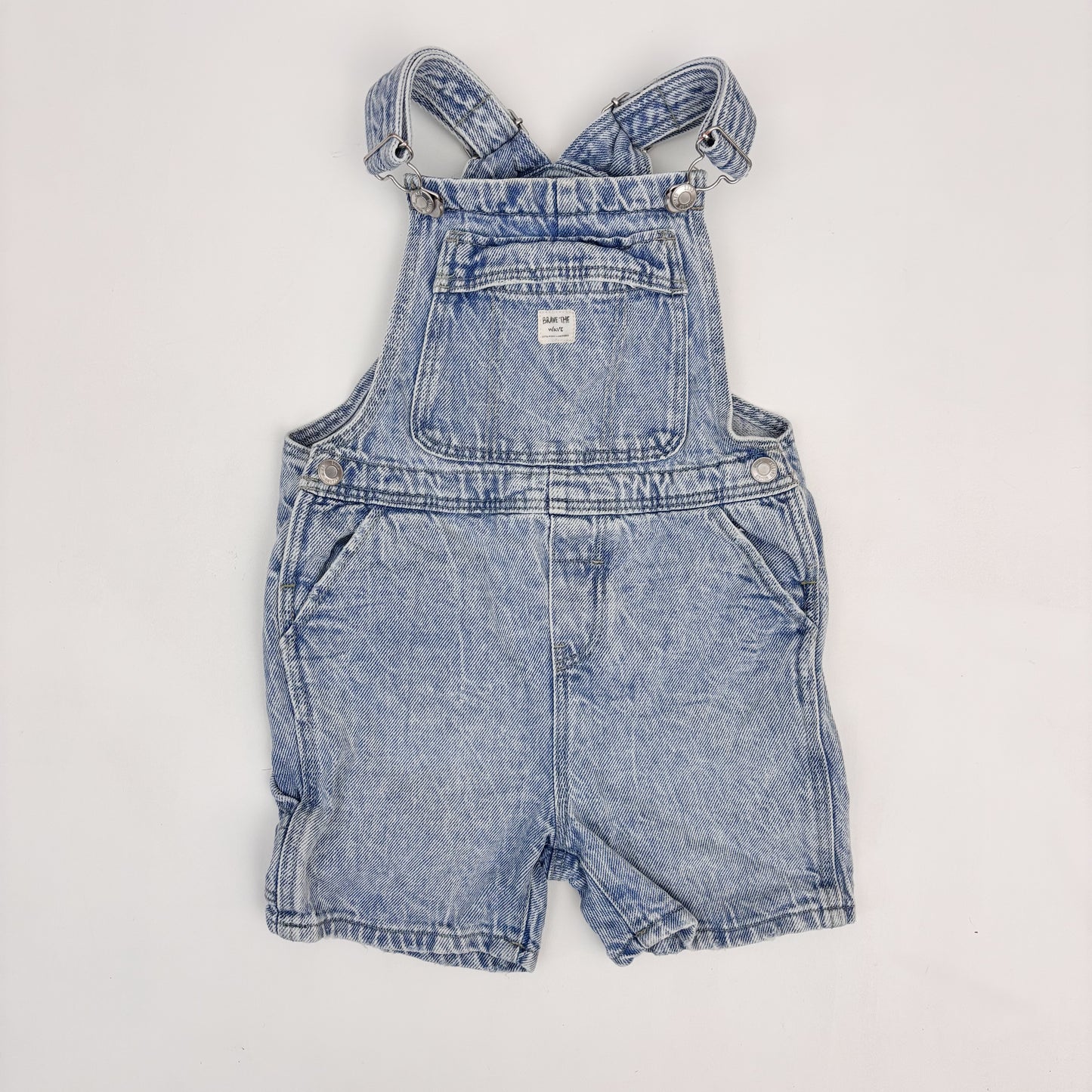 Light Wash Denim Shortalls (4T)