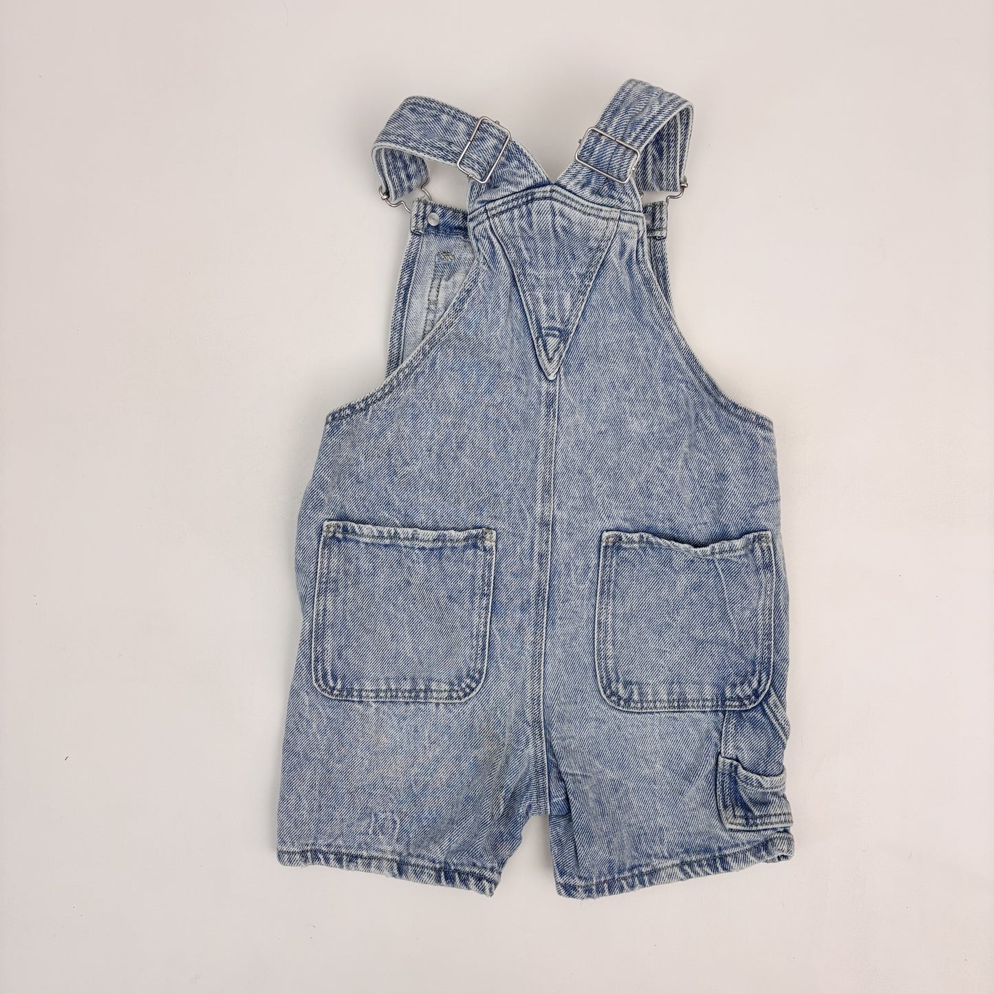 Light Wash Denim Shortalls (4T)