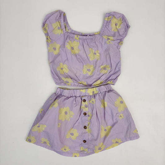 Purple Cotton Skirt and Top Set (6-7Y)