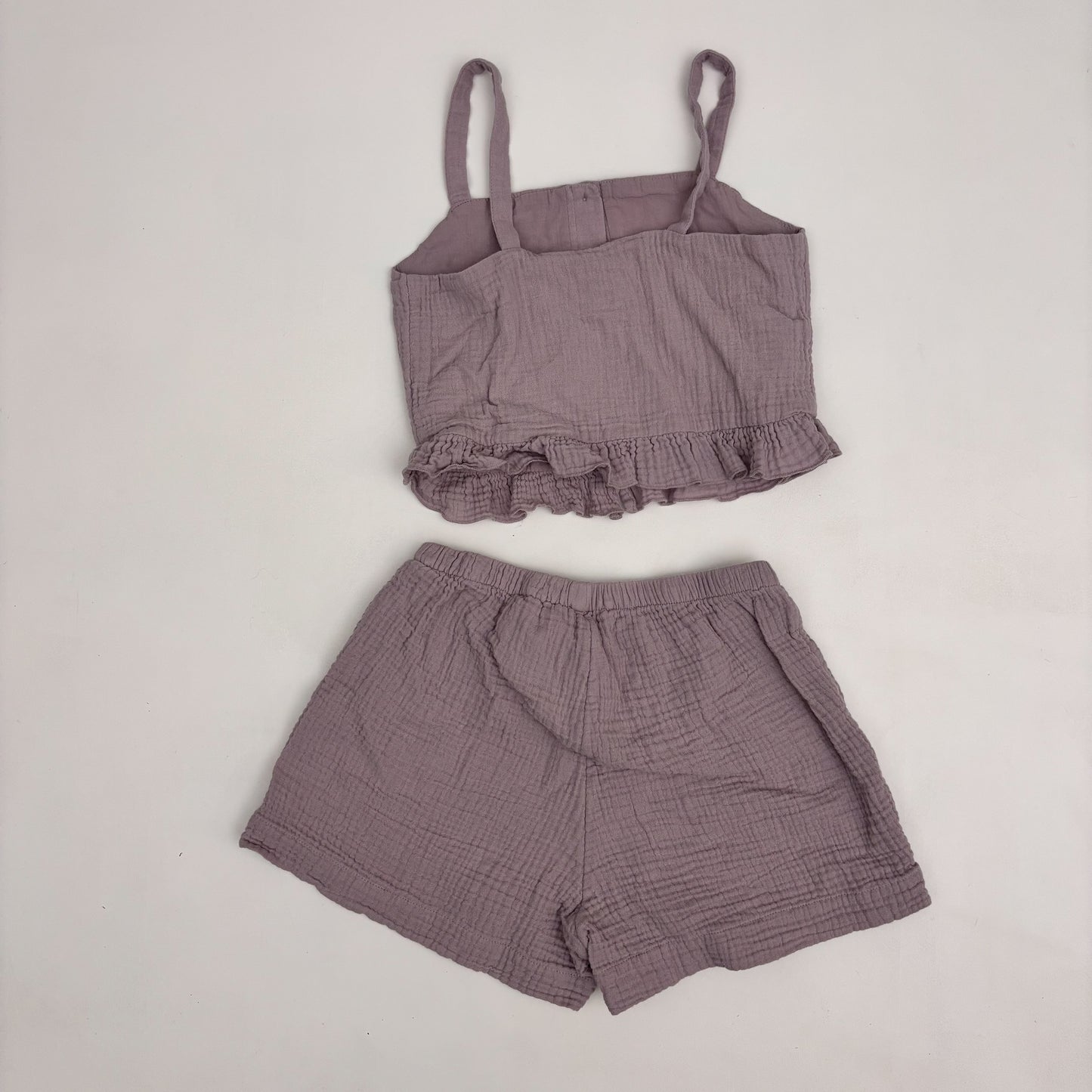 Purple Gauze Top and Shorts Set (7Y)