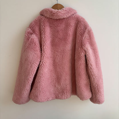 Pink Faux Fur Coat (8Y)