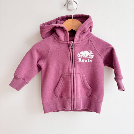 Purple Zip Hoodie (3-6M)