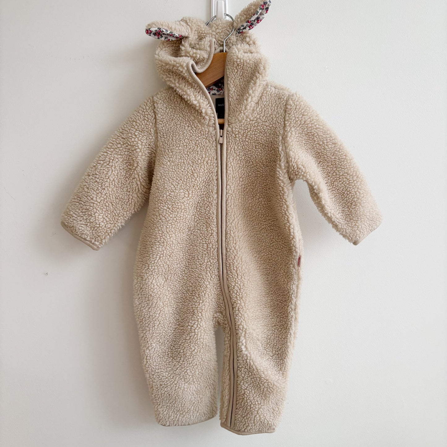 Lined Shearling Bunting w/ Ears (6-12M)