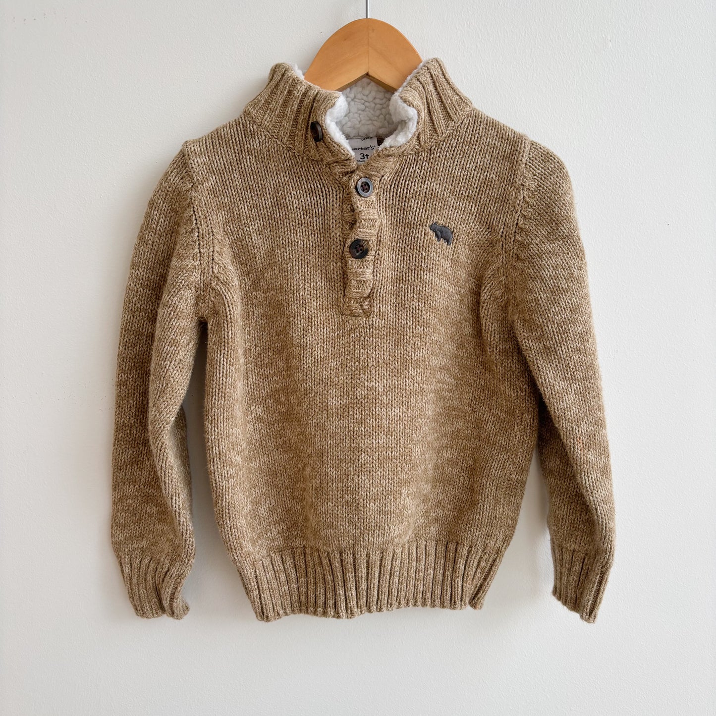 Brown Button-Up Sweater (3T)