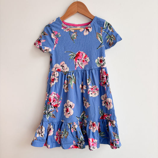 Blue Floral Dress (4T)