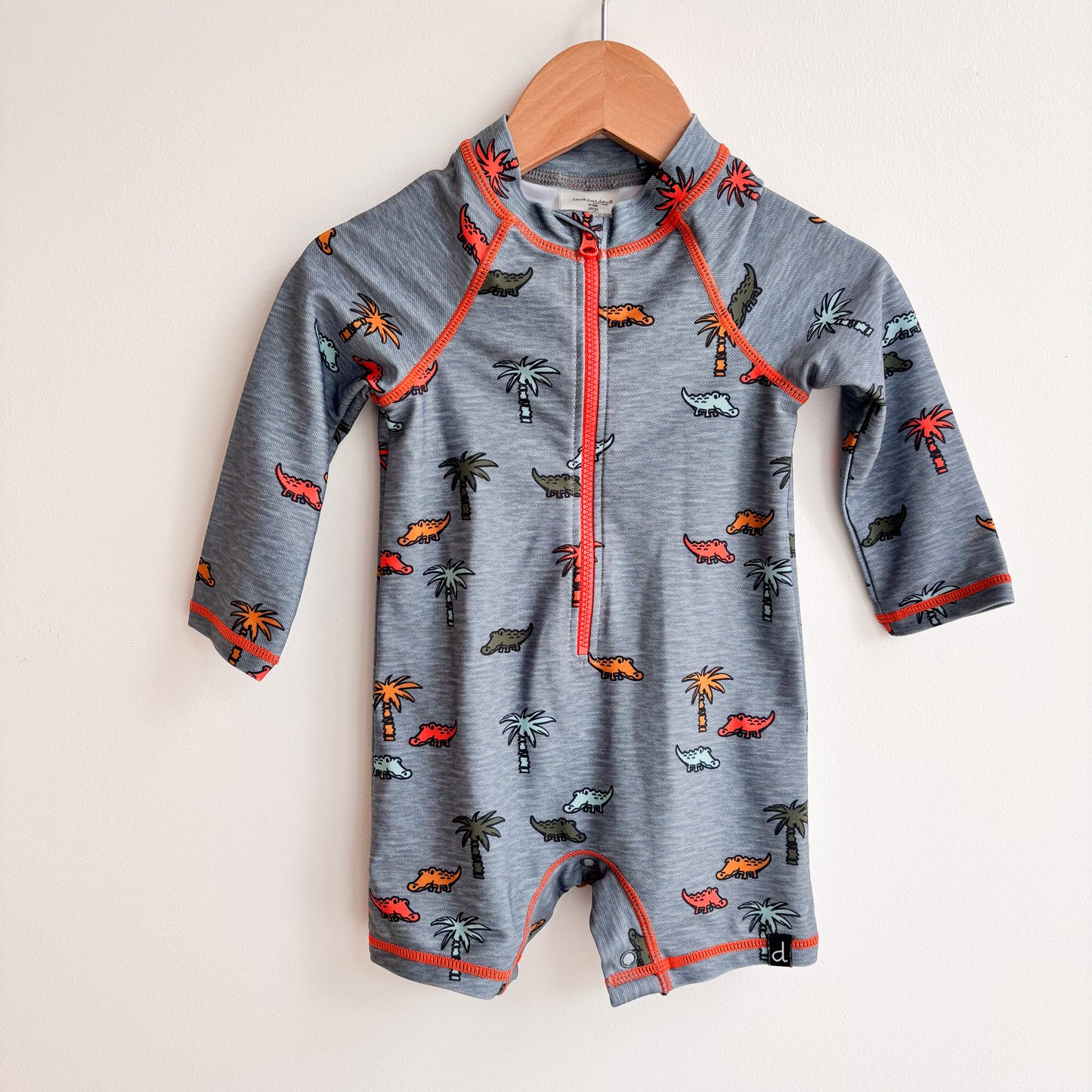 Alligator Print Swimsuit (6-12M)