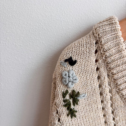 Embroidered Cardigan (6/6X)