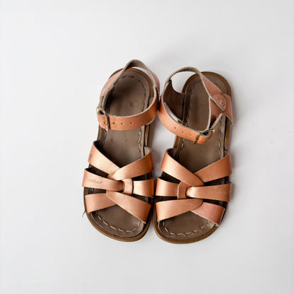 Gold Leather Sandals (11C)