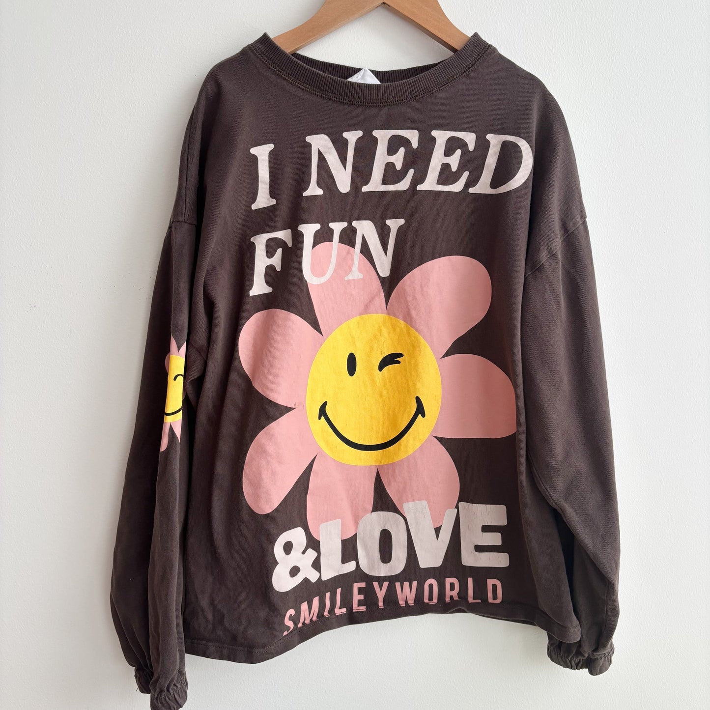 Chocolate Brown Graphic Long Sleeve (11-12Y)