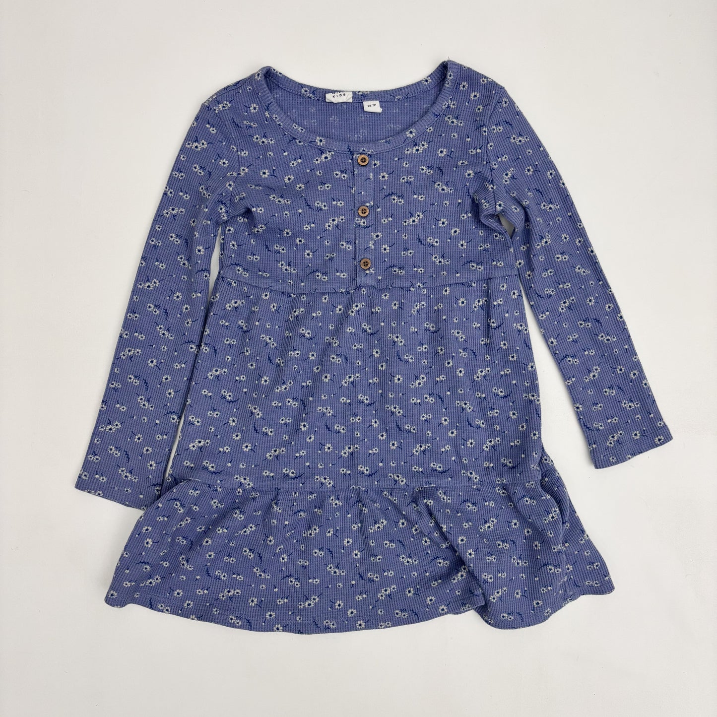 Purple Floral Waffle Dress (5T)