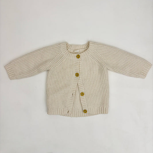 Thick Cream Cardigan (18M)