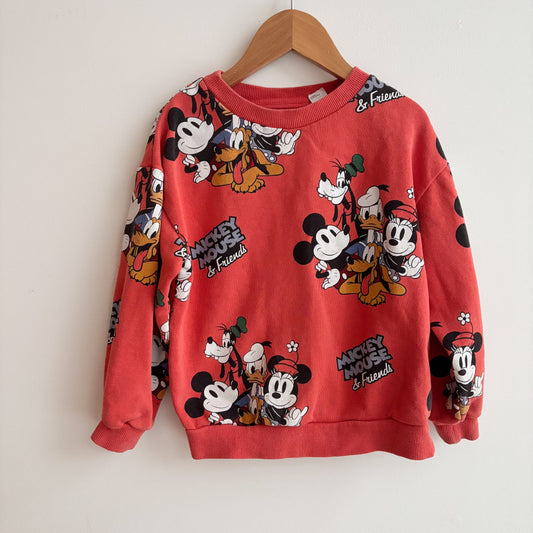 Orange Character Crewneck (5T/6Y)
