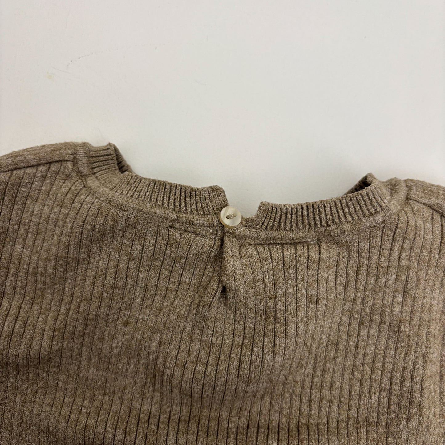 Light Brown Ribbed Sweater (24M)