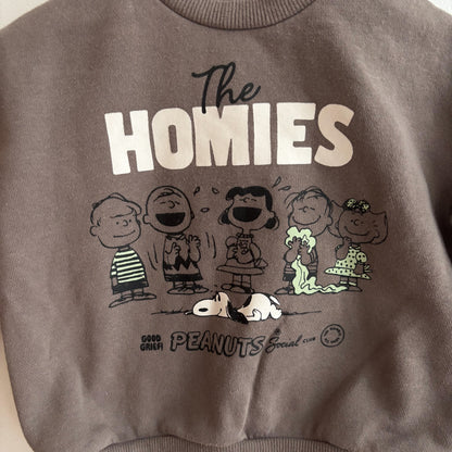 Grey Character Crewneck (3-6M)