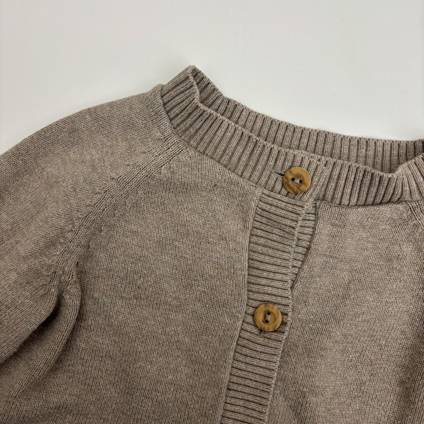 Oatmeal Button Up Sweater (18M)