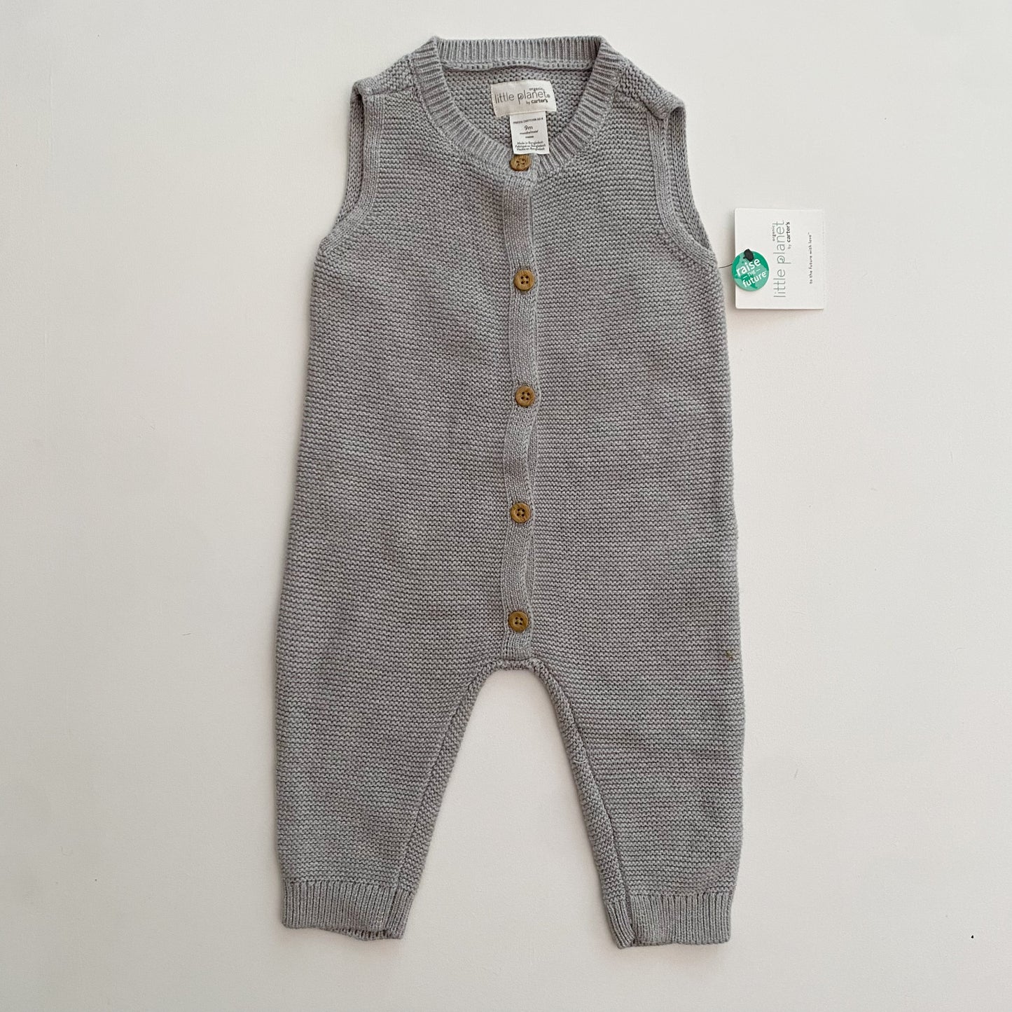 Grey Knit Romper (6-9M)