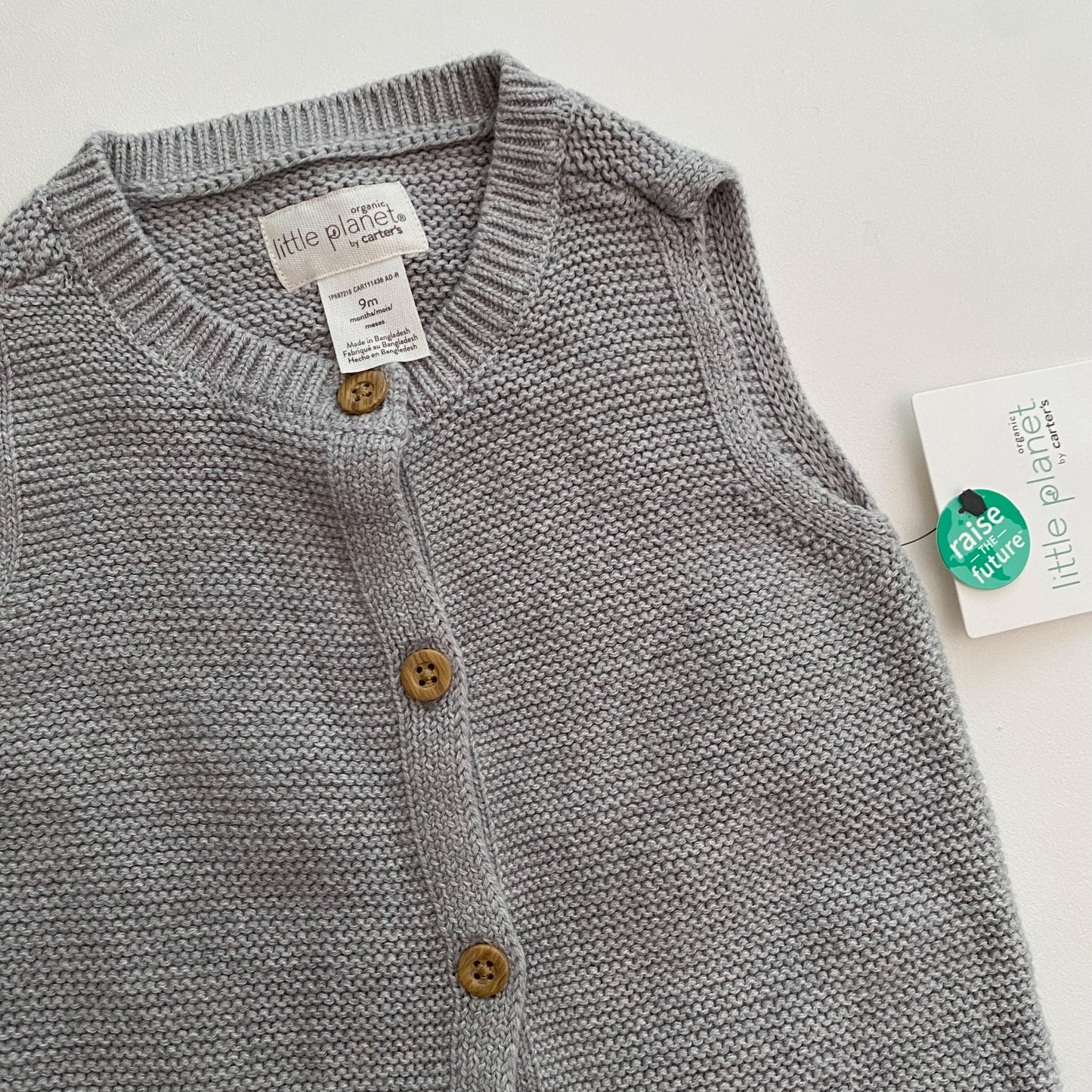 Grey Knit Romper (6-9M)