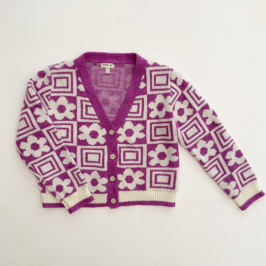 Purple Flower Cardigan (10Y)