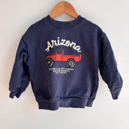 Navy Truck Sweatshirt (2-4Y)