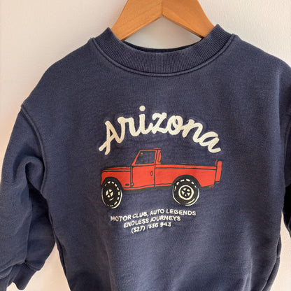 Navy Truck Sweatshirt (2-4Y)