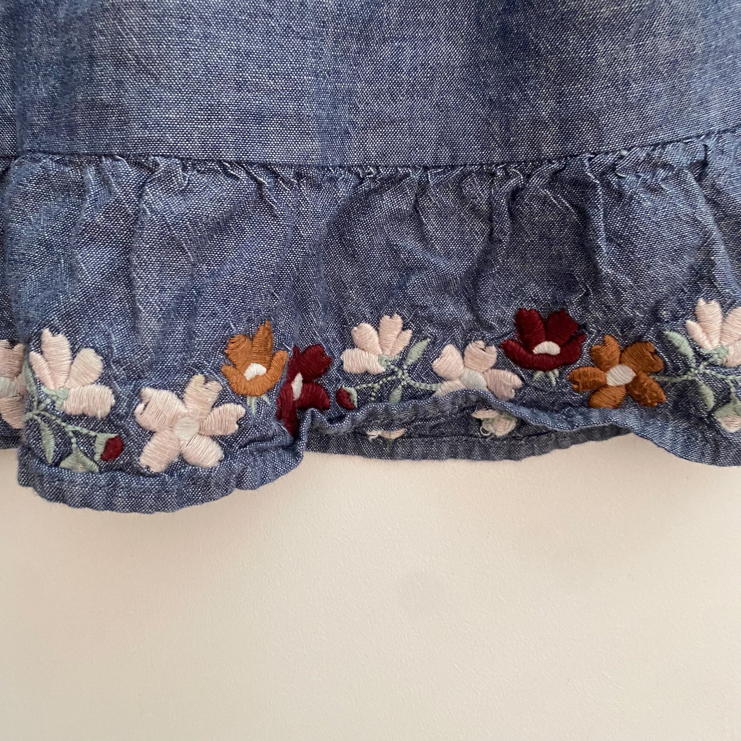 Embroidered Chambray Skirt (8Y)