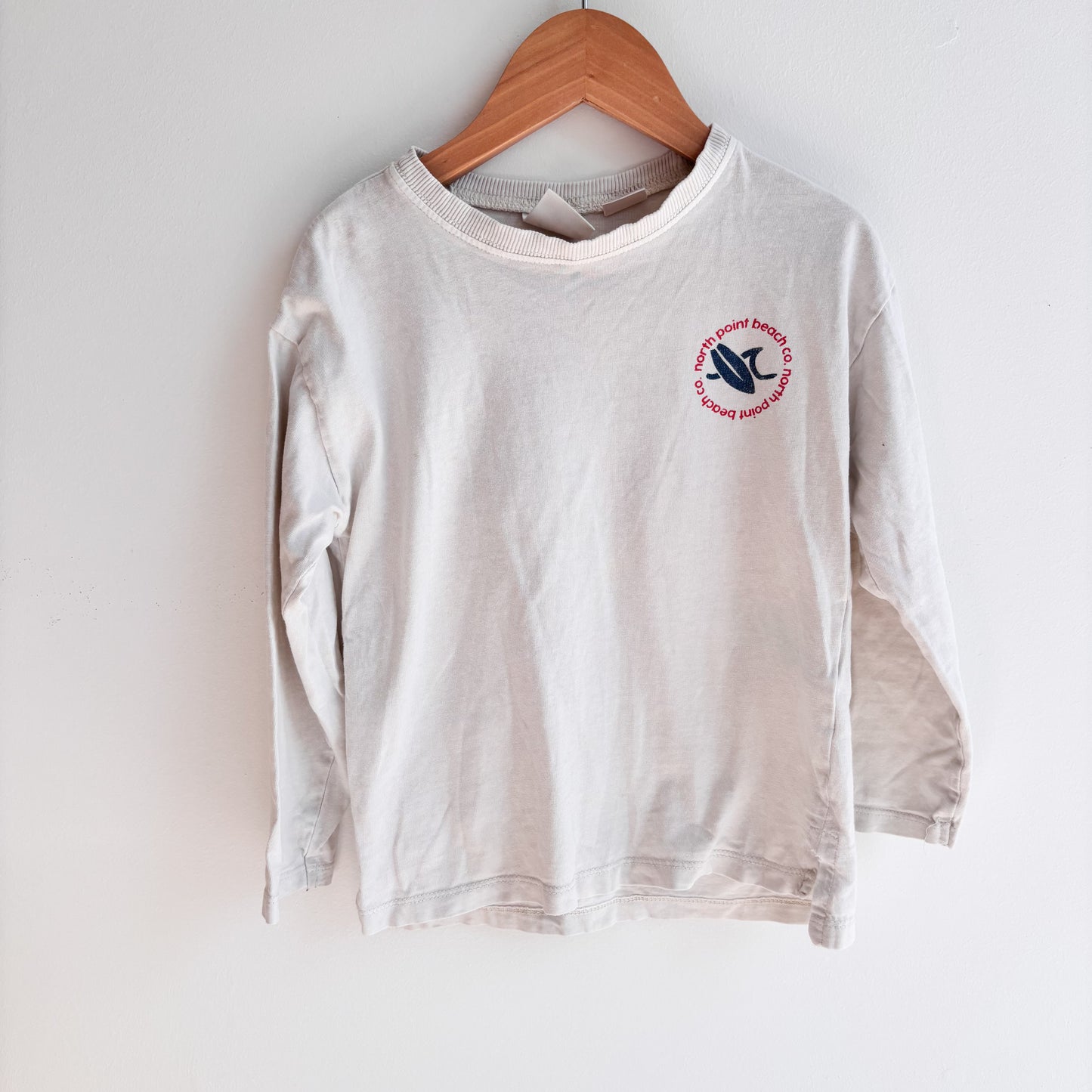 White Surf Long Sleeve Shirt (3-4Y)
