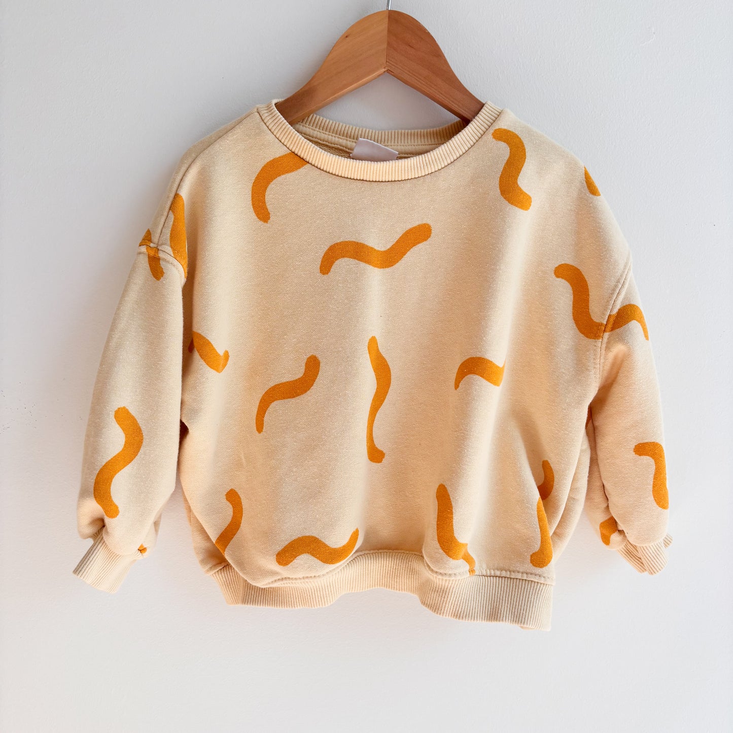 Yellow Squiggle Sweatshirt (2T)