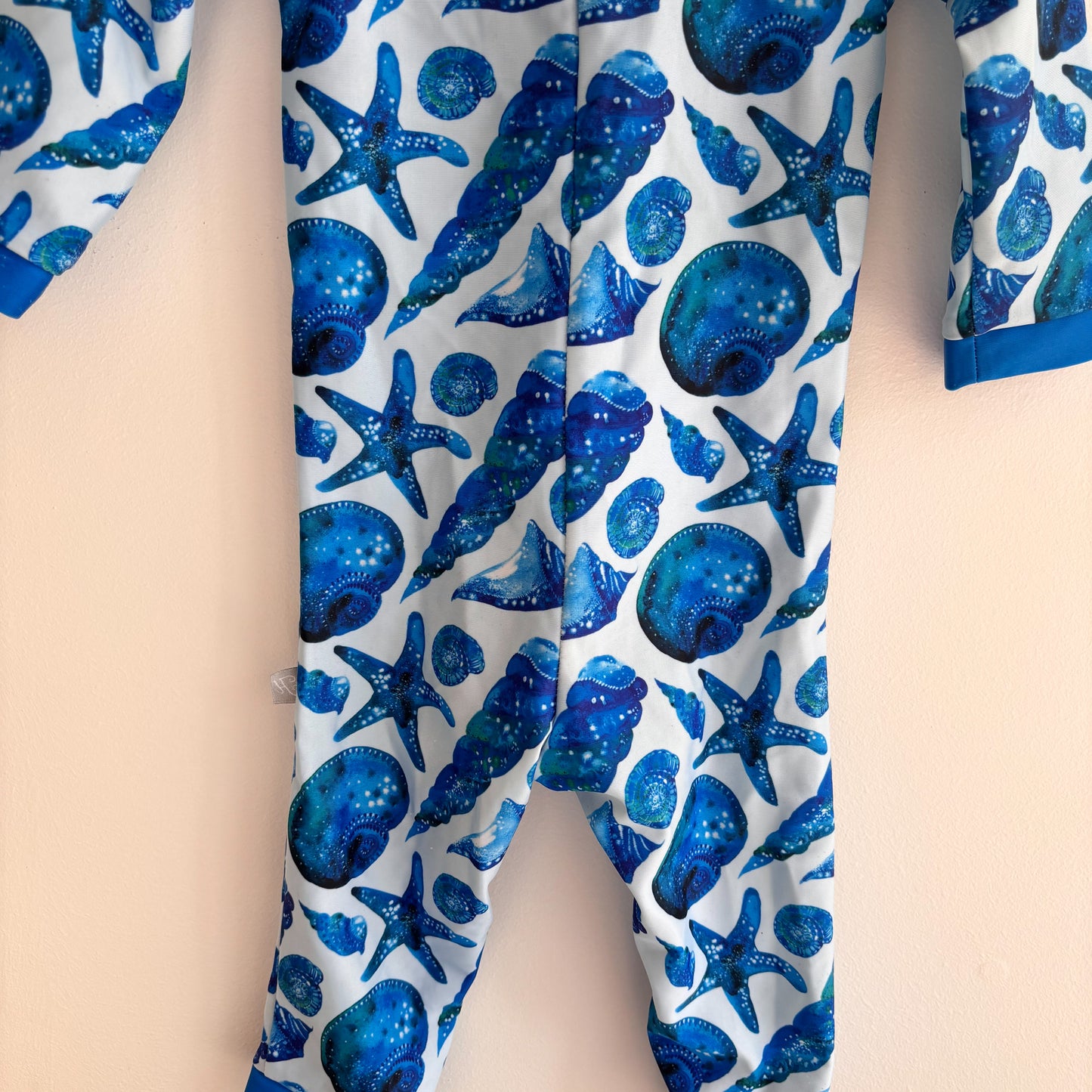 Blue Seashell Print Swimsuit (12-18M)