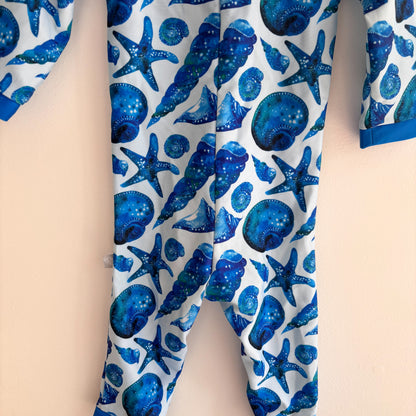 Blue Seashell Print Swimsuit (12-18M)