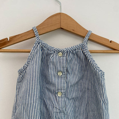 Pinstripe Romper (3-6M)
