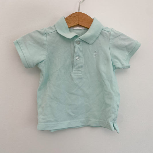 Pale Blue Polo Shirt (3-6M)