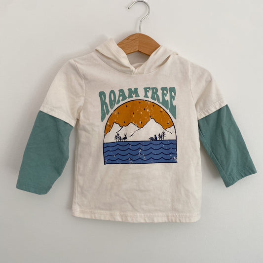 Long Sleeve Hooded Shirt (12-18M)