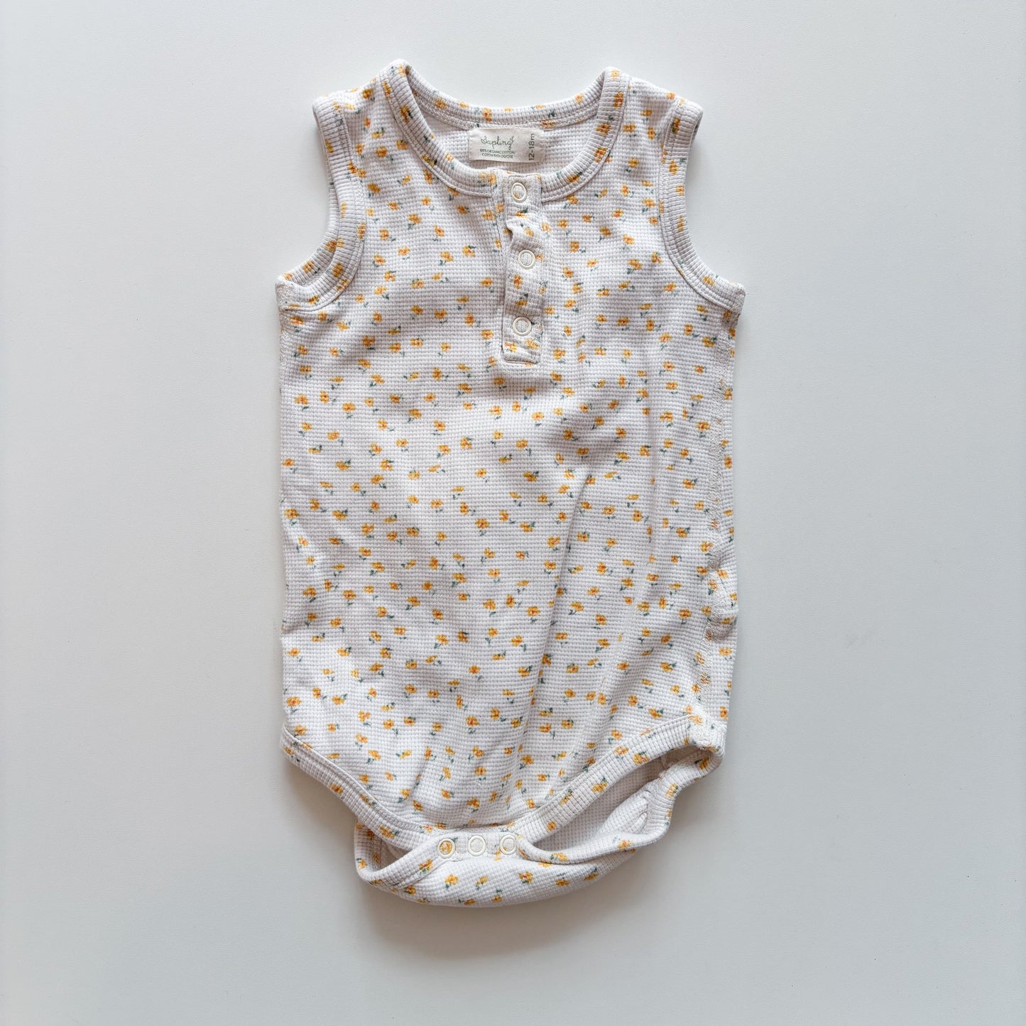 Floral Waffle Bodysuit (12-18M)