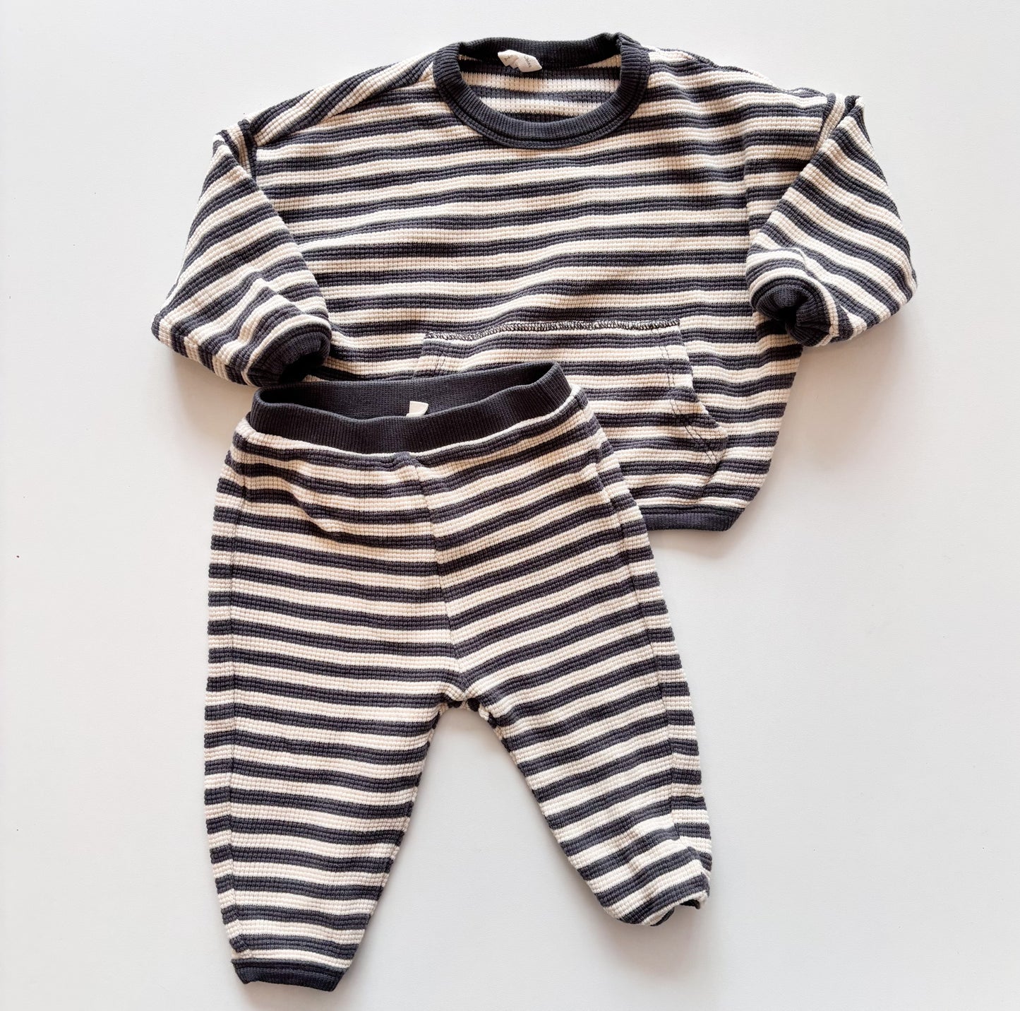 Striped Textured Set (3-6M)