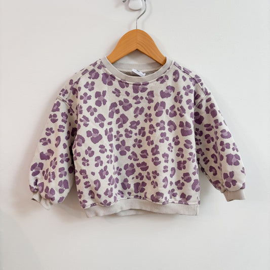PLAY - Purple Animal Print Sweatshirt (12-18M)