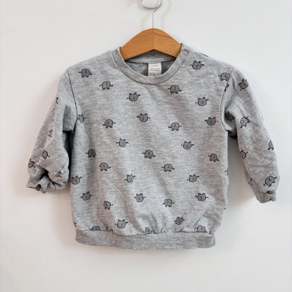 Elephant Print Sweatshirt (12-18M)