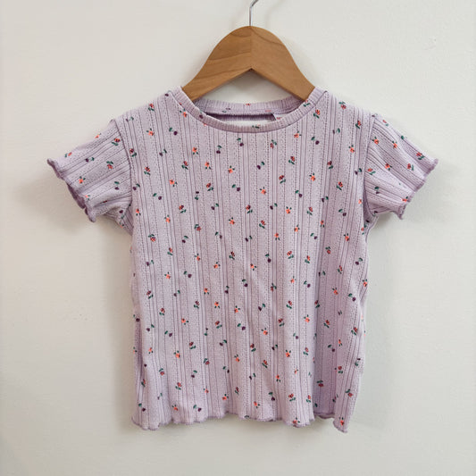 Ribbed Floral Tshirt (3T)